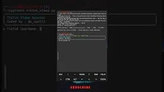 Using Python to increase Tiktok Views on Kali using Termux #shorts