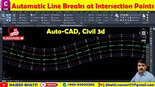 Automatic line breaks at intersection points | Break Lines Automatically at an intersection points