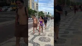 🇧🇷 Boardwalk Leblon Beach, Rio de Janeiro | Brazil #shorts