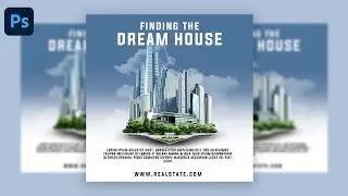 Real Estate Business Social media post design | Photoshop Tutorial