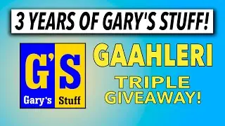 Celebrating my 3rd anniversary on YouTube with a triple giveaway from Gaahleri airbrushes!