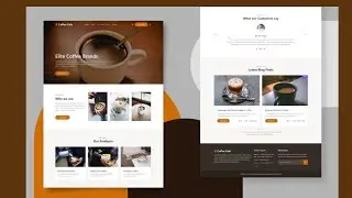 Coffee Cafe Ecommerce Website Template | Free Source Code | 