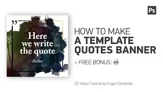Template Quotes Banner + FREE Psd - Photoshop Tutorial