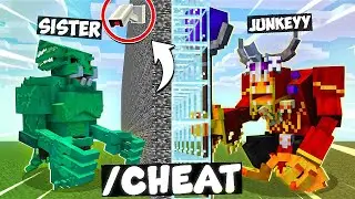 I Trolled My SISTER in Minecraft MOB BATTLE Competition!