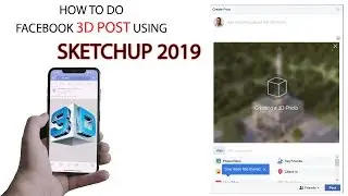 how to post 3d pictures on facebook with Sketchup 2019 & Vray next