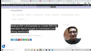 Node.js PDF-LIB Example to Create PDF File and Add Text & Images in Command Line Using Javascript