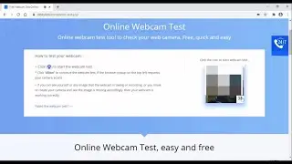 How to Test Webcam/Camera Online in One Click | Windows
