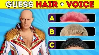 Guess HAIR + VOICE of WWE Wrestlers ✅ Jey Uso, Cody Rhodes, Roman Reigns, The Rock