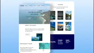 ✈️ Full Responsive Travel Website Using CSS, Javascript, And HTML 🏝️