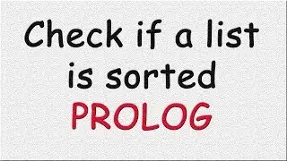 check if a list is sorted using prolog