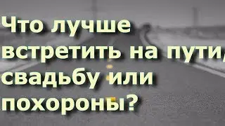 Что лучше встретить на пути свадьбу или похороны?