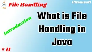 What is file handling in java |  Why we use file handling in java
