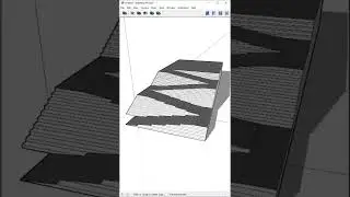 how to model a combination of ramps and stairs inside of Sketchup - plugin used: s4u Slice