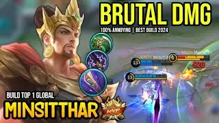 MINSITTHAR BEST BUILD 2024 | BUILD TOP GLOBAL MINSITTHAR GAMEPLAY | MOBILE LEGENDS✓