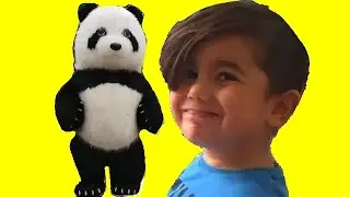 Yolda Kocaman Panda Gördü Rüzgar Çok Şaşırdı / Panda Show / Eğlenceli Çocuk Videosu