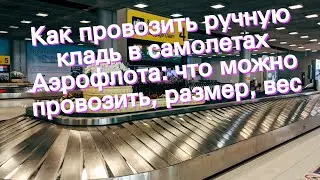 Как провозить ручную кладь в самолетах Аэрофлота: что можно провозить, размер, вес