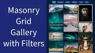 Learn how to build a Filterable Gallery | HTML, CSS & JavaScript Tutorial | Raul Terhes