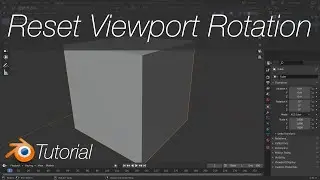 How to Reset Viewport Orbit Rotation, Put Object in Focus in Blender