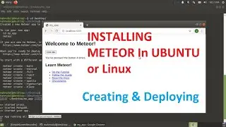 How to install meteor.js in Ubuntu 20.04 LTS or Linux | How to create and deploying meteor app