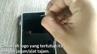 Cara menghapus  Stiker Hitam yang menghalangi logo merek  pada Touchscreen KW/Copy/Palsu