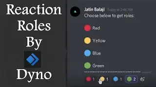 Reaction/Self Roles by Dyno Bot | New feature of Dyno