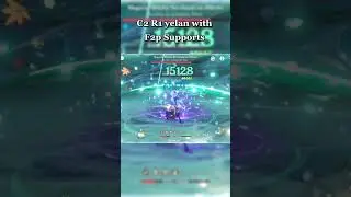 C2 R1 yelan with F2p supports | Genshin impact