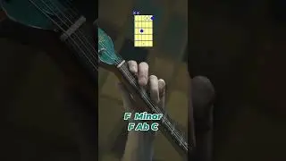 F Minor Chord 🎸 #guitarlesson #guitarchords