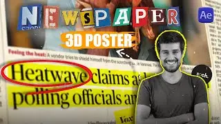 How to make 3D Newspaper Animation? After Effects tutorial