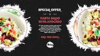 Food Menu Promo After Effects Template