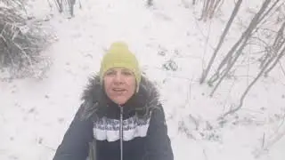 Зима. Пойдёмте прогуляемся рядом с домом в лесу!