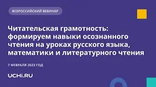 Формируем навыки осознанного чтения на уроках русского языка, математики и литературного чтения