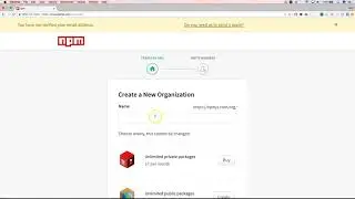 npm publish an organisation scoped package
