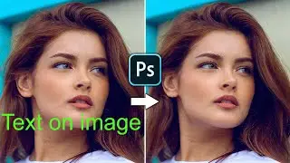Remove Text From Image in Photoshop #Shorts