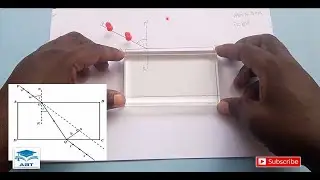 Refraction Through Rectangular Prism - Physics Practical