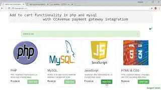 Ecommerce website project in php and mysql: Show cart items count part 3