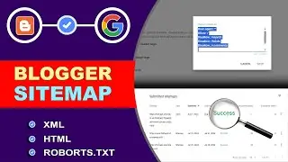 ✅How to create sitemap for blogger website | Blogger Sitemap Kaise Banaye - HTML , XML (Roborts.TXT)