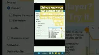 Did you know you can extract audio 