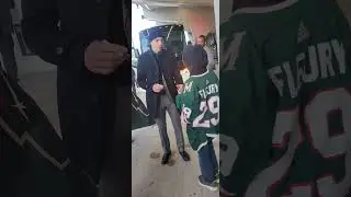 real hockey heros don't sit in the bus        #Marc-AndrèFluery #minnesotawild  #hockey