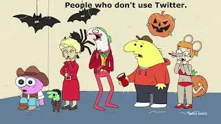 Smiling Friends Meme - Twitter Cancel Culture in a Nutshell