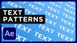 After Effects Text Pattern Animation (Duplicate Text Effect) Tutorial