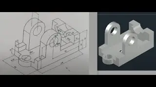 رسم نموذج 3 دي ميكانيكي بالأتوكاد| 