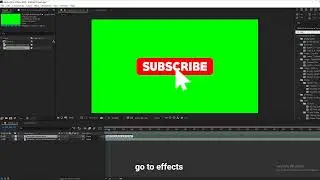 How to Remove Green Screen Video Subscribe Button on After Effect in 1 Minute