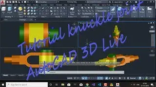 Autocad 3D Tutorials - DRAW knuckle joint in Autocad 2019 | 2020