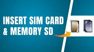 How To INSERT SIM Card & Memory SD In Samsung Galaxy Tab A9 & A9+