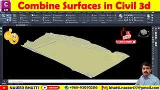 Combine surfaces in civil 3d | Combine 2 surfaces into one surface in civil 3d | Merge Surfaces C3d