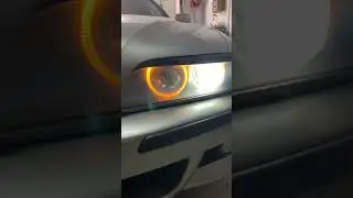 BMW 5 e39 заменили линзы на bi-led модули замена стёкл.