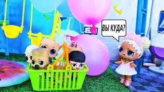 УЛЕТЕЛИ ИЗ САДИКА НА ВОЗДУШНЫХ ШАРИКАХ🎈🎈🎈 Малыши ЛОЛ СЮРПРИЗ смешные мультики Даринелка