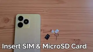 Realme Narzo N53 |Realme C53 :  Insert SIM & MicroSD Card