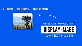 Display Image On Text Link Hover using HTML CSS and JavaScript