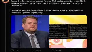 James Corden Has Been Banned